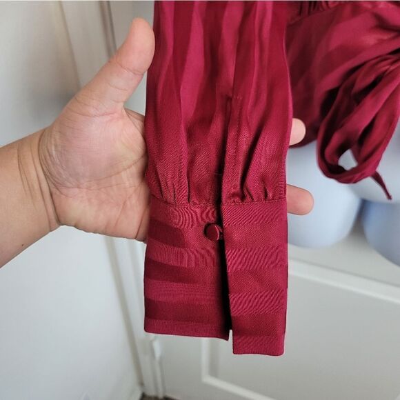 CHELSEA28 Tie Front Blouse - Picture 3 of 8